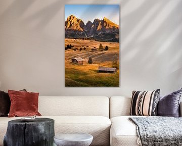 Alpe de Siusi dans les Dolomites sur Voss photographie