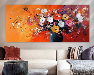 Painting flower 27.2122 by ARTEO Paintings
