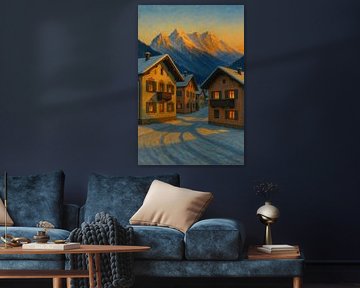 Lumière du soir sur les Alpes