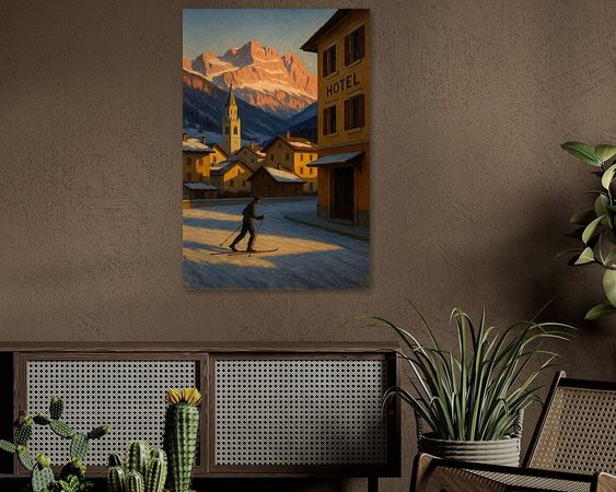 Example of the artwork in a room