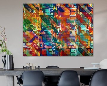 Abstract Algorithmic Artwork in Colour Rhythm by Arjen Roos