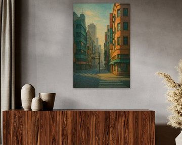 Morning Light over Tokyo Streets by Travel Shop