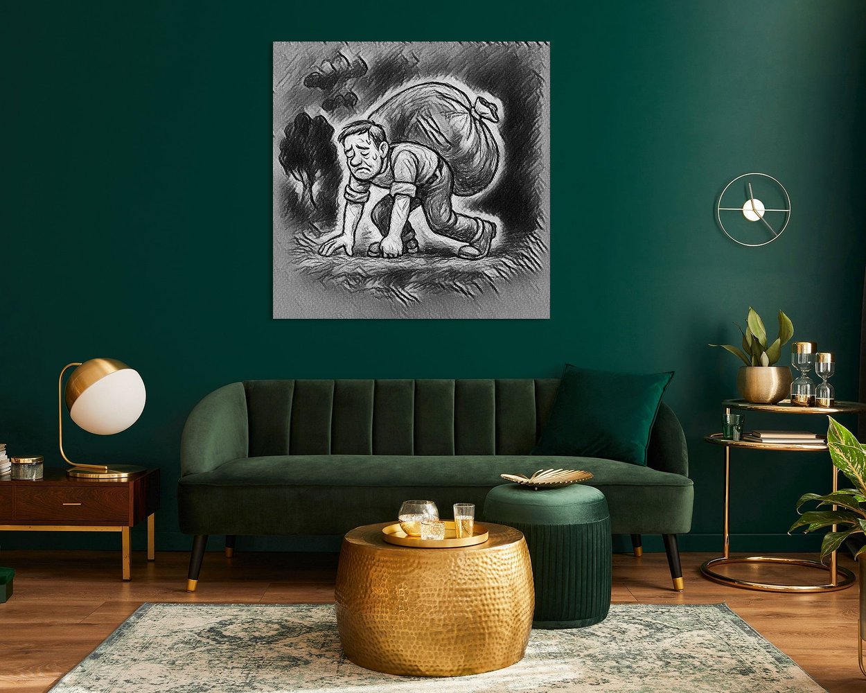 Example of the artwork in a room