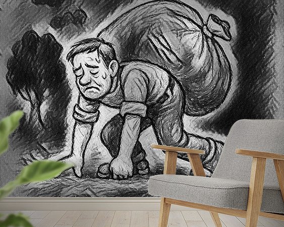 Example of the artwork in a room