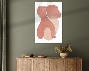 Peach Paper Cut Composition No.2 by THE MIUUS STUDIO