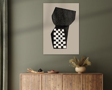 Abstraction en damier sur THE MIUUS STUDIO