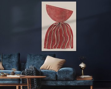 Karminrote Silhouette von THE MIUUS STUDIO
