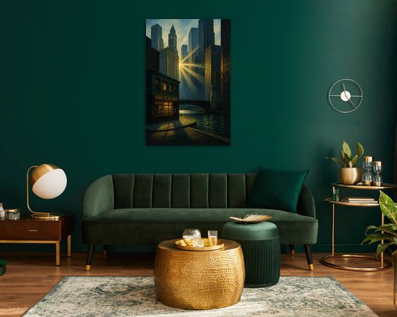 Example of the artwork in a room