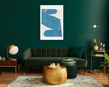 Blue Abstract Curve by THE MIUUS STUDIO