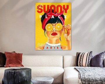 Ein sonniger Ort für schattige Damen Orange Pinup Art von The Whiskey Ginger