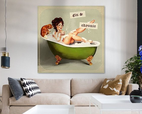 Example of the artwork in a room