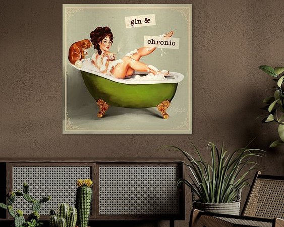 Example of the artwork in a room