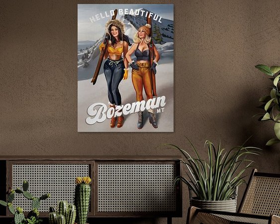 Example of the artwork in a room