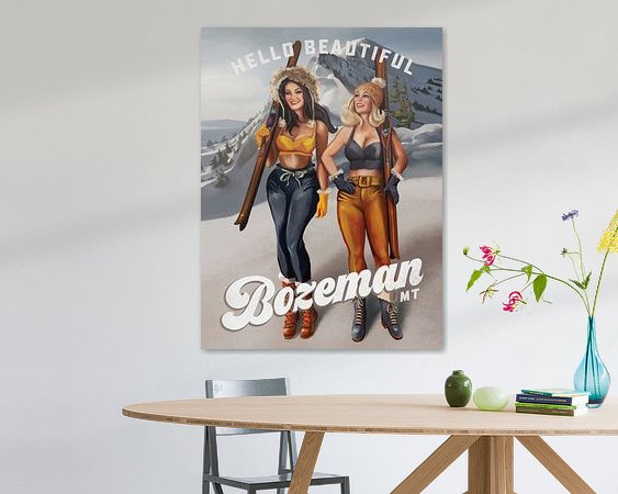 Example of the artwork in a room