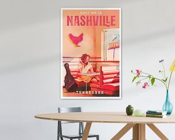 Nashville Tennessee Redhead Musik Poster von The Whiskey Ginger