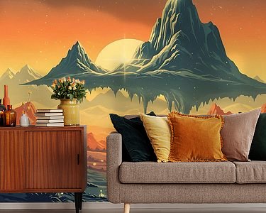 Example of the artwork in a room