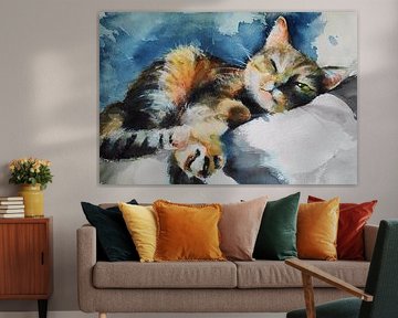 Chilling Puss by Jiebo Qiu