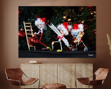 Christmas atmosphere with Fubby's providing decoration.