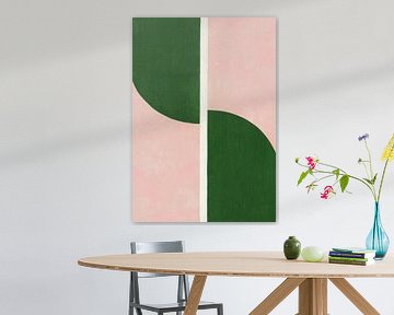 Minimalist green-pastel abstract by Niklas Maximilian