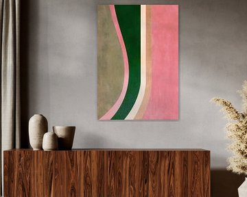 Abstract Vertical Ribbon Artwork by Niklas Maximilian