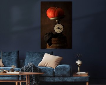 dark brown still life with pumpkin by FotoBob