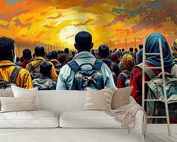 Example of the artwork in a room