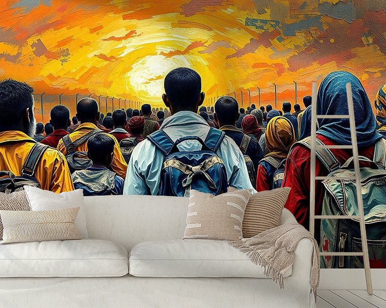 Example of the artwork in a room