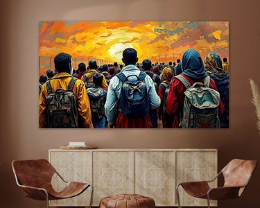 Example of the artwork in a room