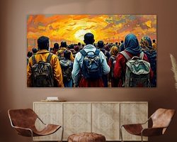 Example of the artwork in a room