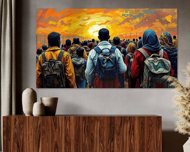 Example of the artwork in a room