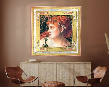 S.F. Remastered Version of Perdita by Frederick Sandys by Silver Fox Art Decor