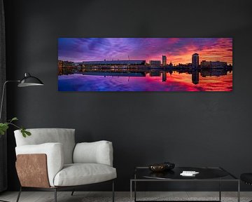 Panorama of the view across the IJ River in Amsterdam, 2016 - 2 by Amsterdam.Photos