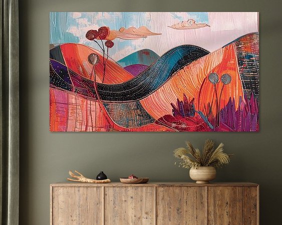 Example of the artwork in a room