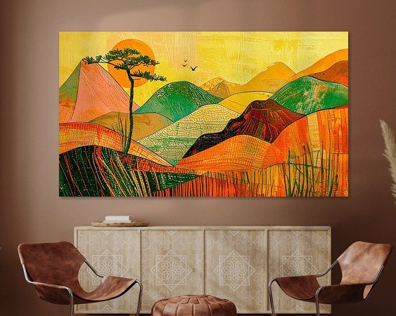 Example of the artwork in a room