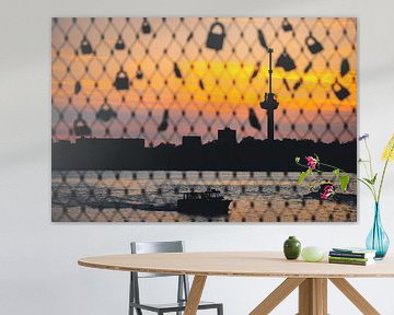 Locks of Love at Sunset by Arthur Scheltes