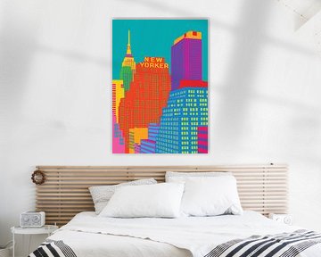 Pop Art New Yorker Skyline by Art Kingdom