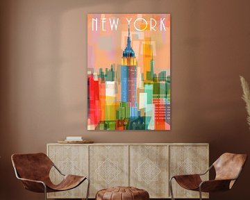 Artistic Skyline Celebration by Art Kingdom