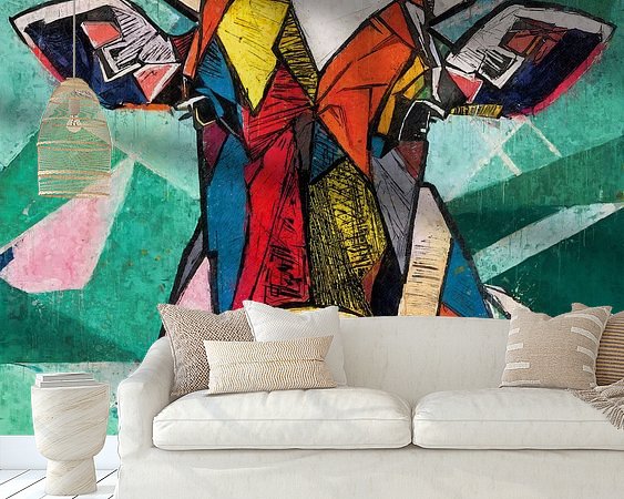 Example of the artwork in a room