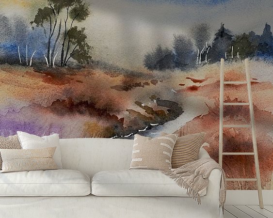 Example of the artwork in a room