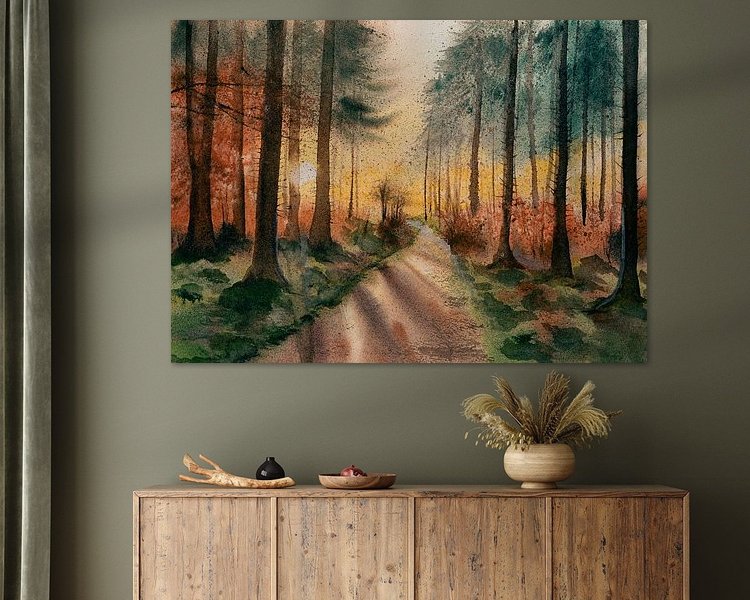 Example of the artwork in a room