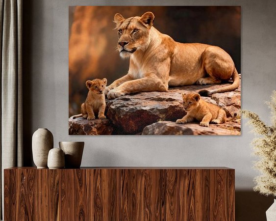 Example of the artwork in a room