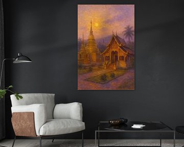 Chiang Mai Twilight – Temples Beneath a Golden Sky by Travel Shop