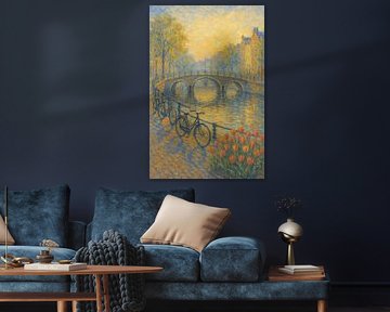 Amsterdam Sunrise Canals – The Golden Quiet of Morning by Travel Shop
