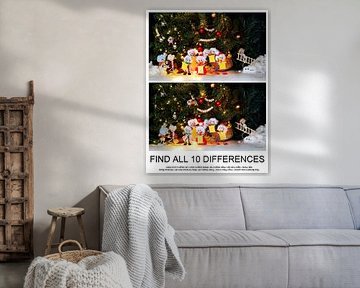 Image de recherche de 10 différences des fubby's de Noël.