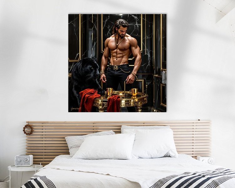 Example of the artwork in a room