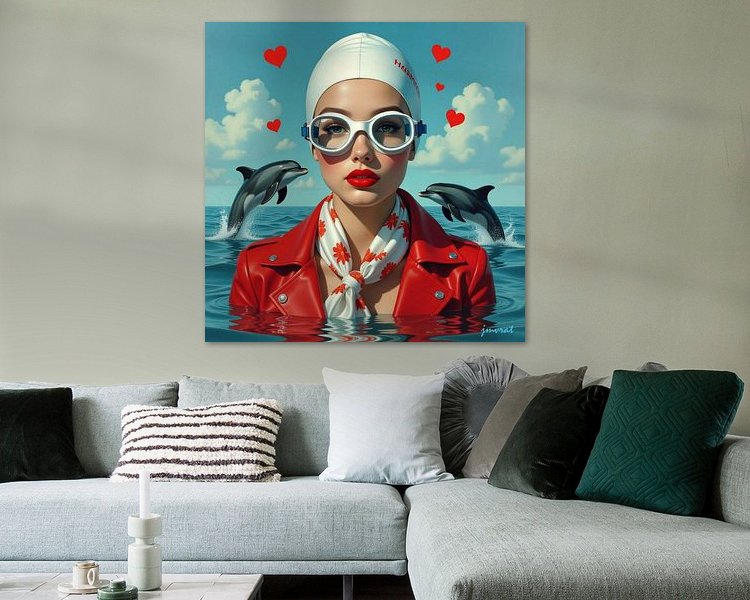 Example of the artwork in a room