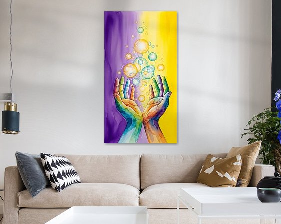 Example of the artwork in a room