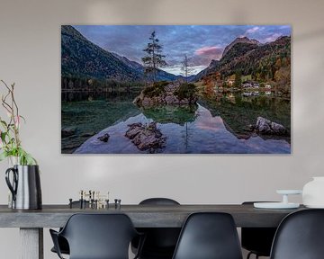 The Heart of Hintersee: Rock, Trees and Reflection