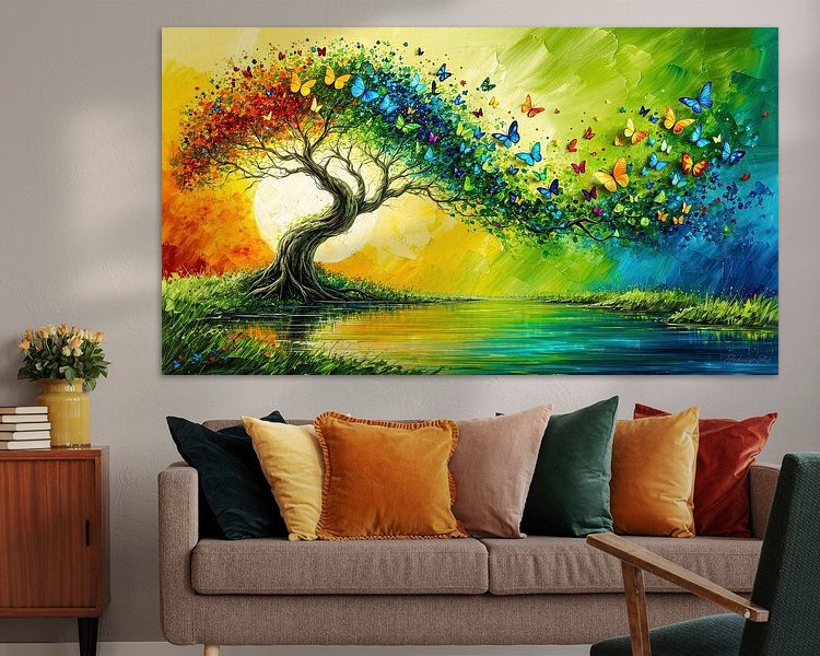 Example of the artwork in a room