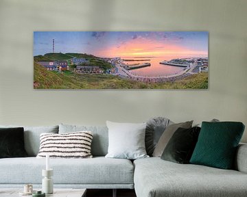Panoramic view of Heligoland at sunrise by Michael Valjak